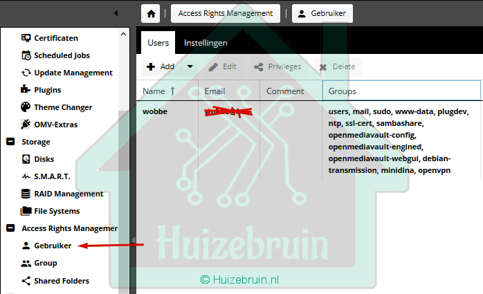 Openmediavault extras installeren plus openvpn 6