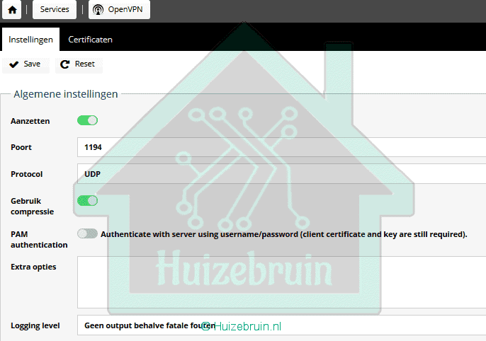 Openmediavault extras installeren plus openvpn 4