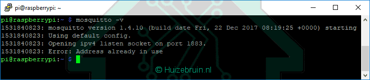 Hoe Mosquitto Broker mqtt installeren op een Raspberry Pi 4