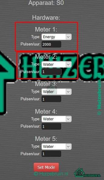 Gebruik maken van een S0 meter & Domoticz 6