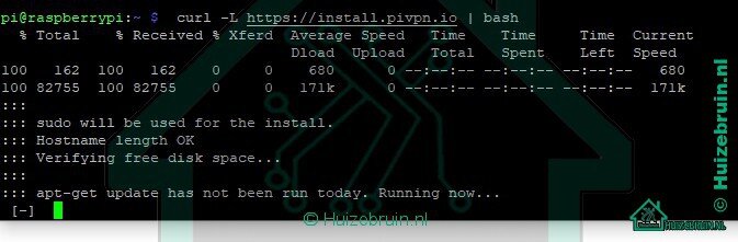 PIVPN installeren op een Raspberry Pi 1