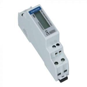 SDM120D MID - 1 Fase kWh meter met puls uitgang 45A 1000puls/kwh 1